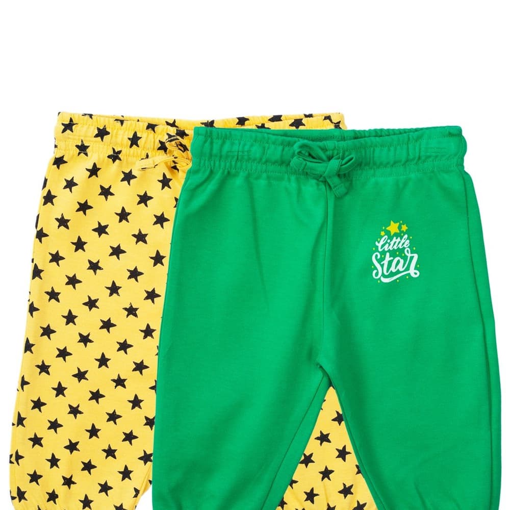 Mee Mee Boys Pack Of 2 Leggings – Green & Yellow